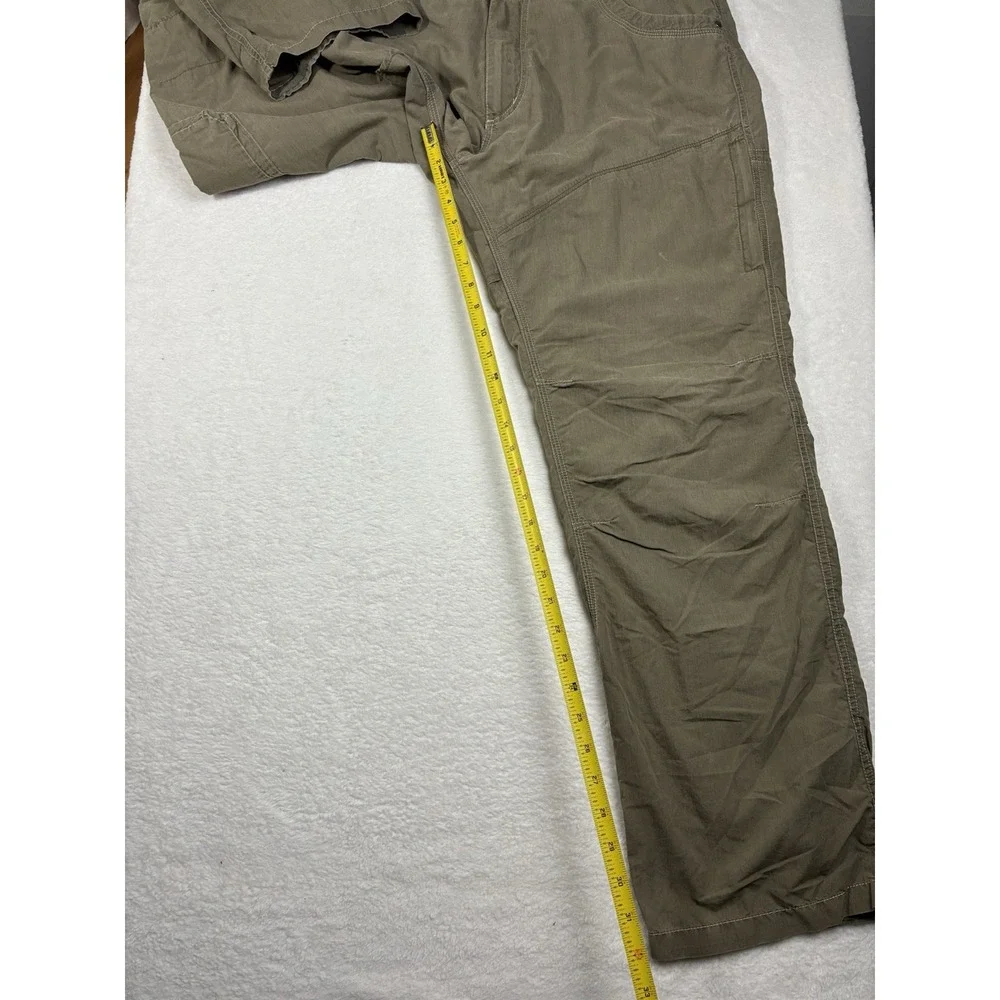 KÜHL Men's Khaki Outdoor Pants 38x32 Hiking Tactical Workwear Cotton Nylon